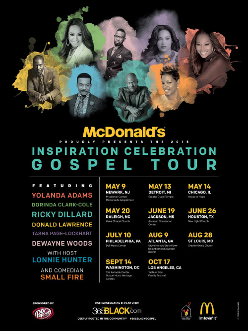 McDonald's Inspiration Celebration Gospel Tour Infographic